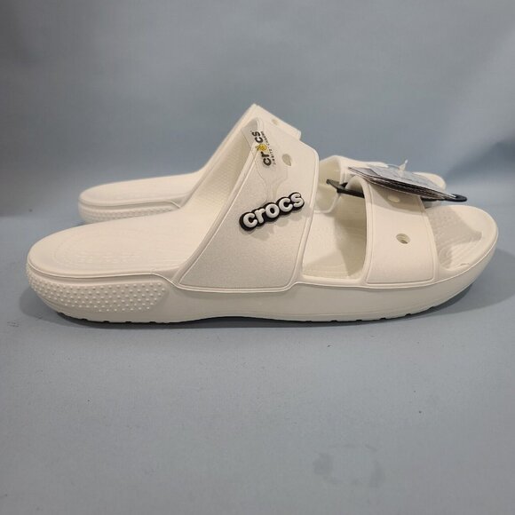 Crocs Classic  Sandals Slides Slip On Mens Size 13 White Shoes NWT main image 7